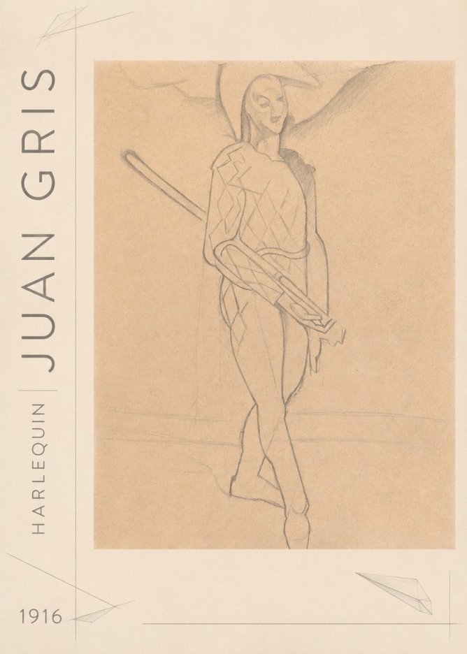 Juan Gris Harlequin No3 - Poster