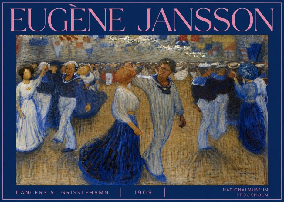 Eugène Jansson Dancers at Grisslehamn No3 - Poster