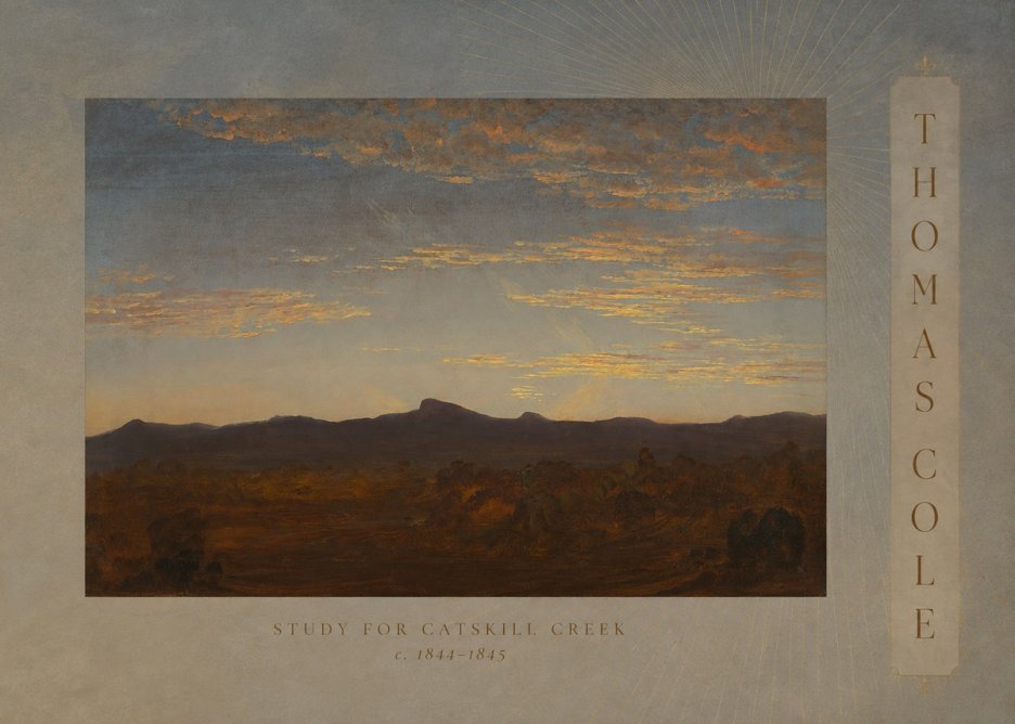 Thomas Cole Study for Catskill Creek I No3 - Poster