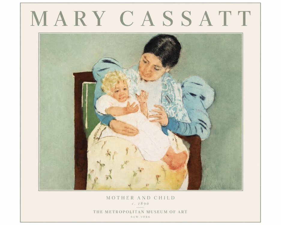 Mary Cassatt Mother and Child III No2 - Poster