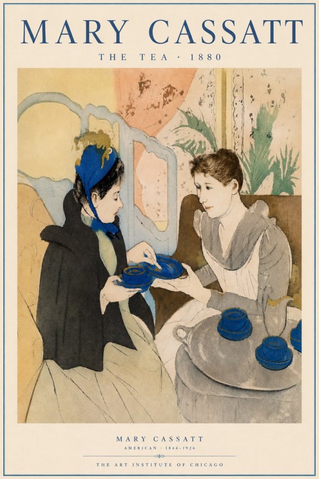 Mary Cassatt The Tea No5 - Poster