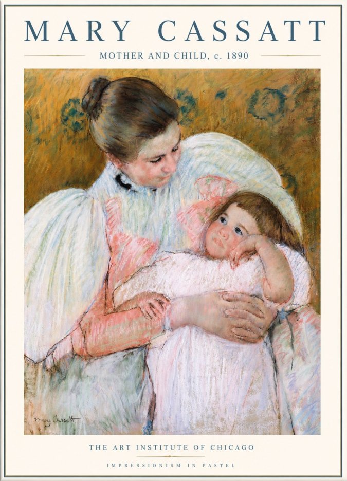 Mary Cassatt Mother and Child VI No3 - Poster