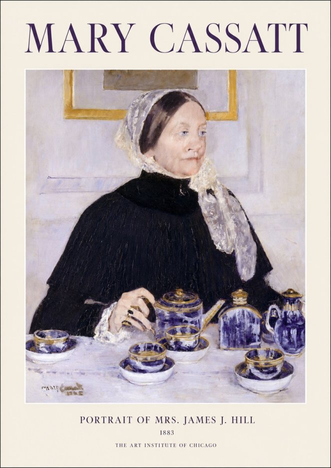 Mary Cassatt Portrait of Mrs. James J. Hill No1 - Poster