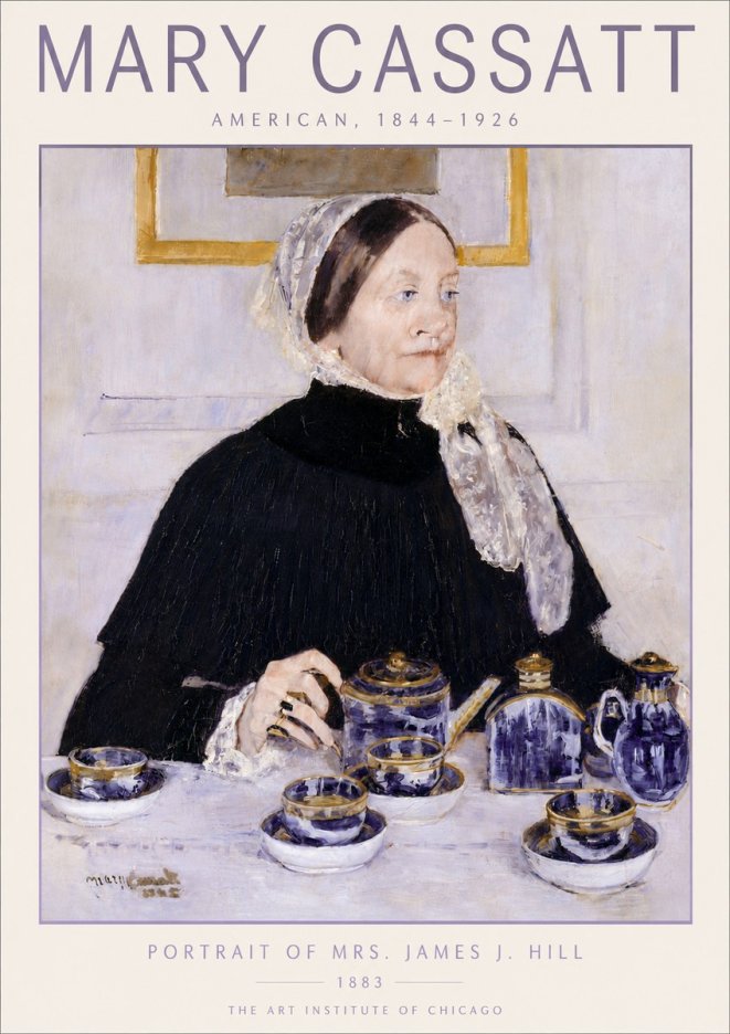 Mary Cassatt Portrait of Mrs. James J. Hill No5 - Poster