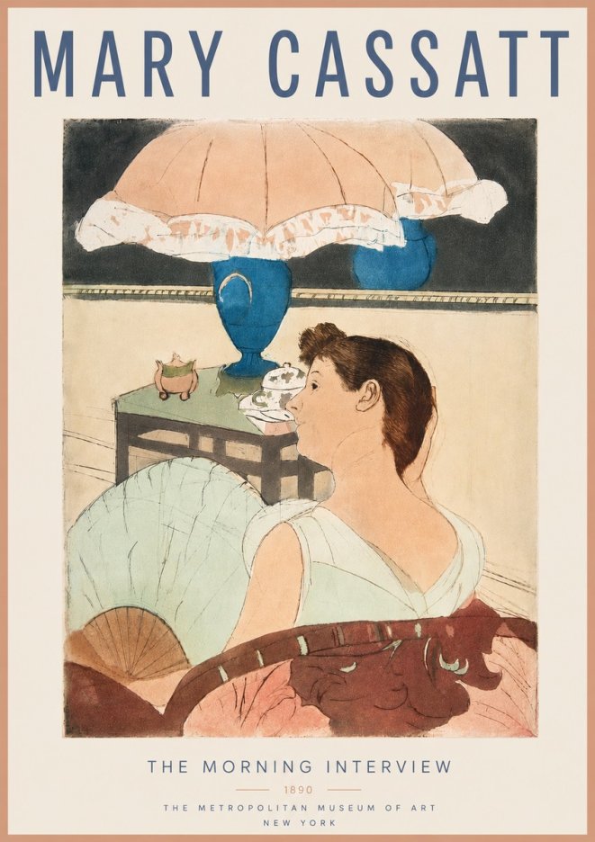Mary Cassatt The Morning Interview No4 - Poster