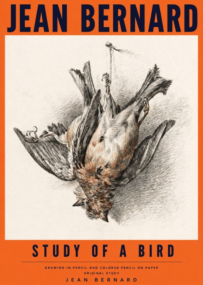 Jean Bernard Study of a Bird IV No4 - Poster