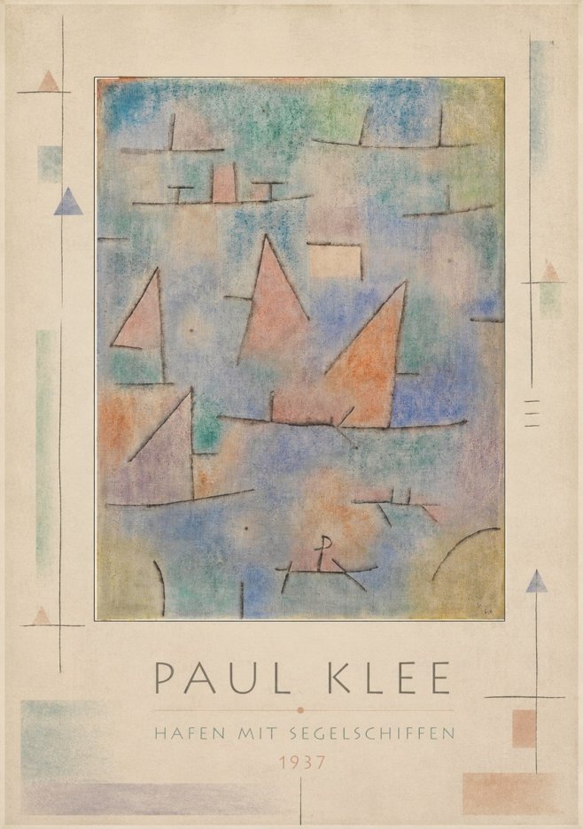 Paul Klee Hafen Mit Segelschiffen No3 - Poster