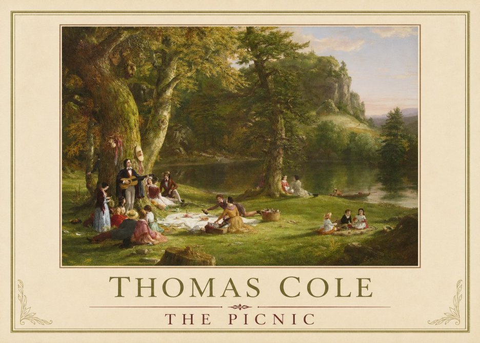 Thomas Cole The Picnic No4 - Poster