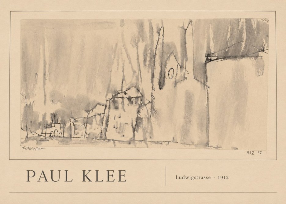 Paul Klee Ludwigstrasse No1 - Poster