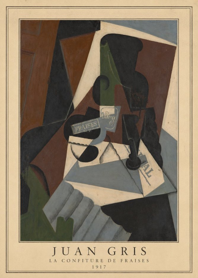 Juan Gris La Confiture De Fraises No4 - Poster