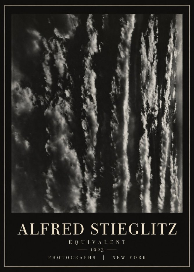 Alfred Stieglitz Equivalent I No6 - Poster