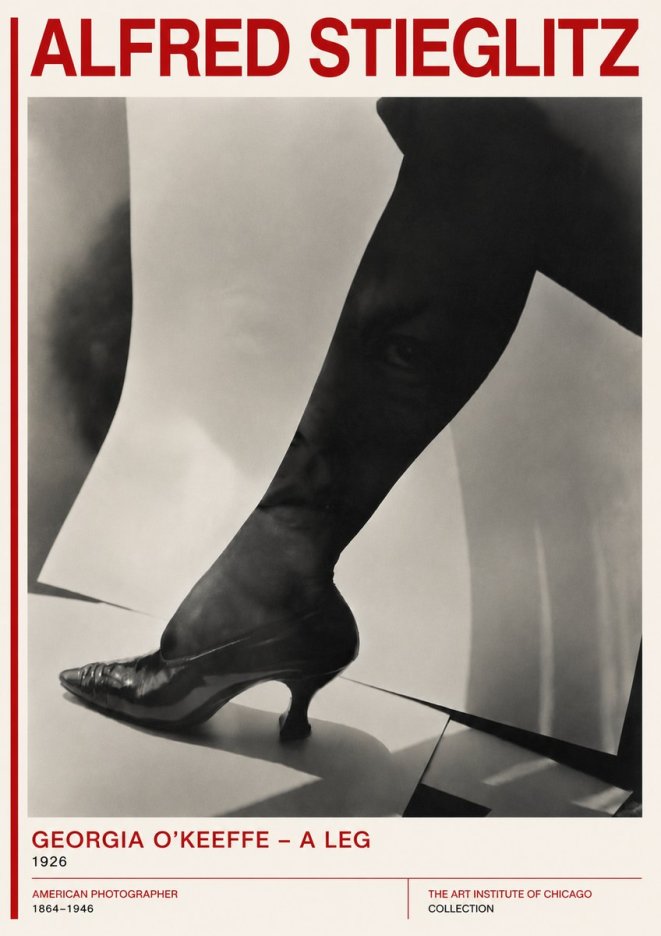 Alfred Stieglitz Georgia O'keeffe – a Leg No5 - Poster