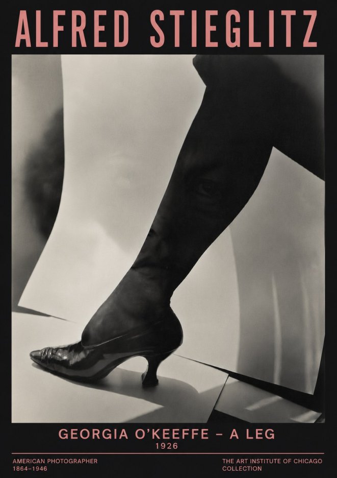 Alfred Stieglitz Georgia O'keeffe – a Leg No6 - Poster