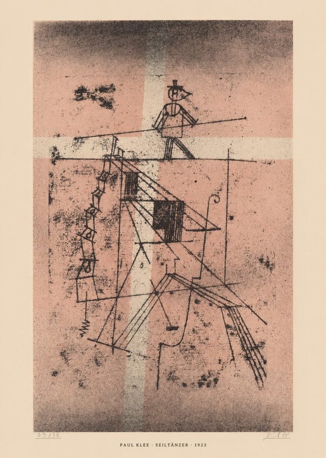 Paul Klee Seiltänzer III No6 - Poster
