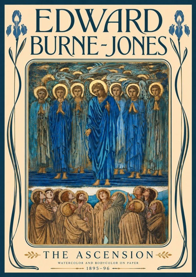 Edward Burne-Jones The Ascension No6 - Poster