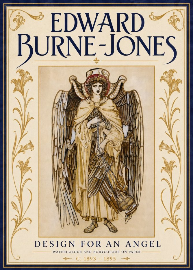 Edward Burne-Jones Design for an Angel No6 - Poster