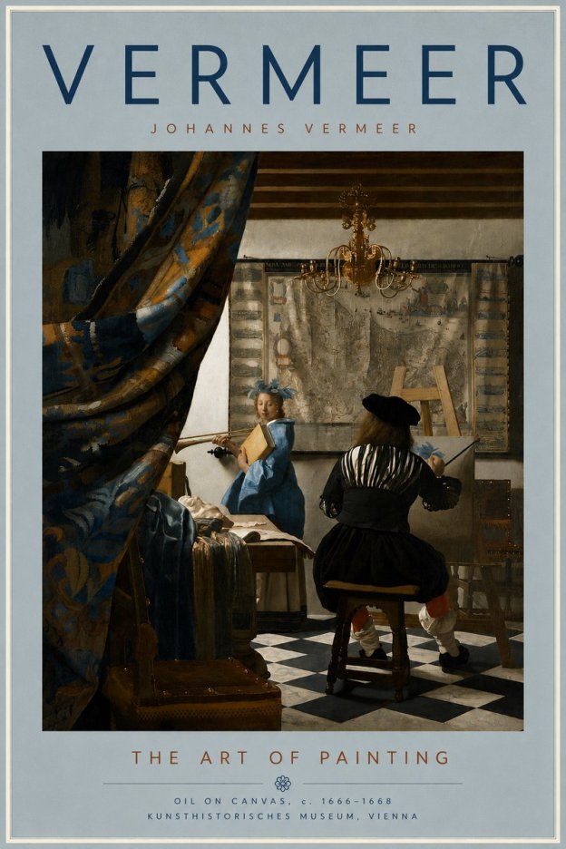 Vermeer The Art of Painting No5 - Poster