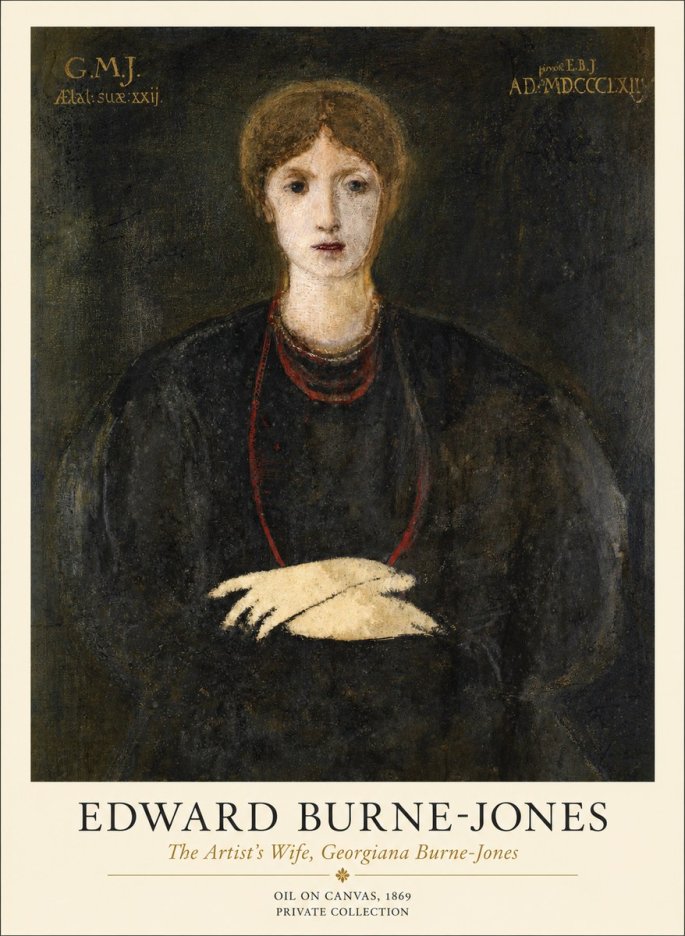 Edward Burne-Jones The Artist's Wife, Georgiana Burne-jones No1 - Poster