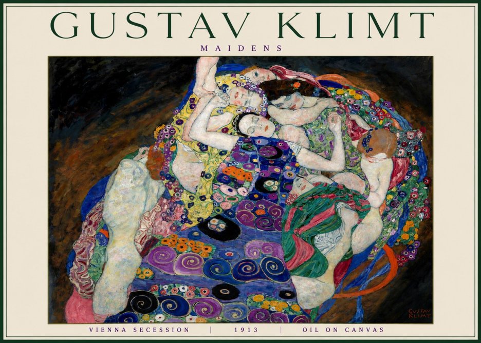 Klimt Maidens No4 - Poster