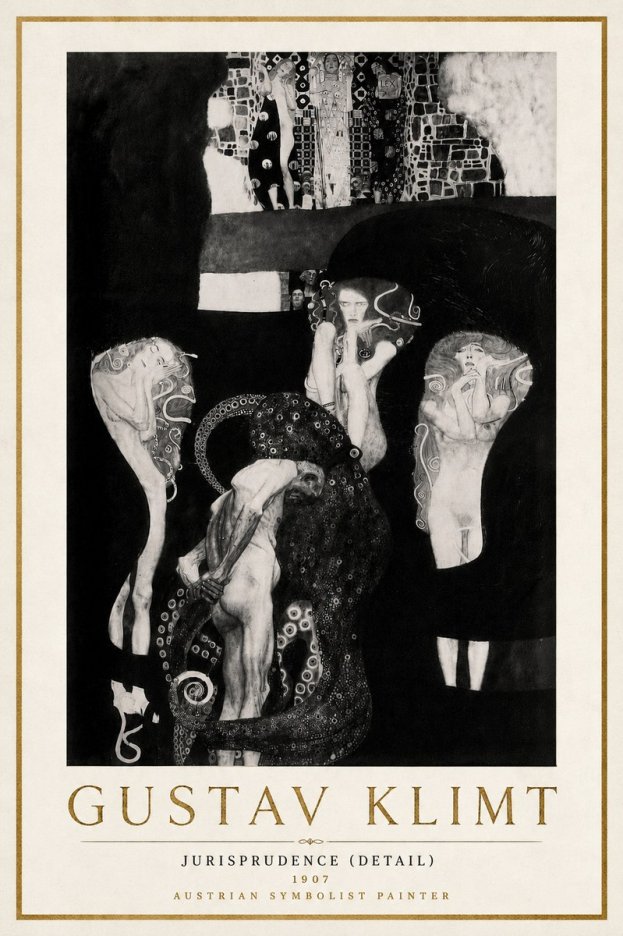 Klimt Jurisprudence (Detail) No6 - Poster
