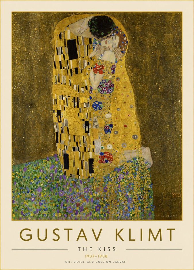 Klimt The Kiss No2 - Poster