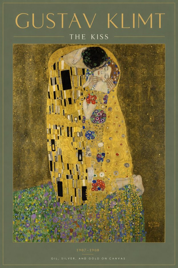Klimt The Kiss No4 - Poster