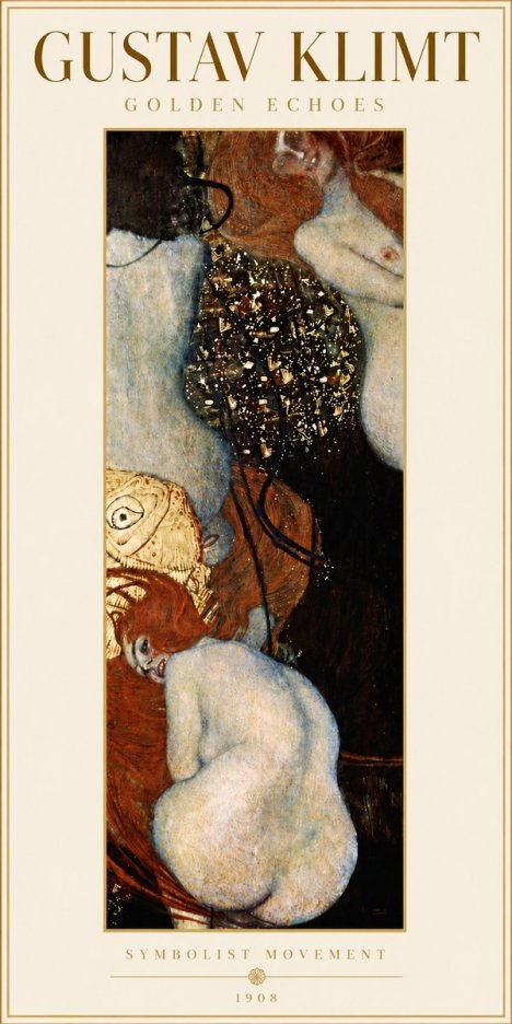 Klimt Golden Echoes No6 - Poster