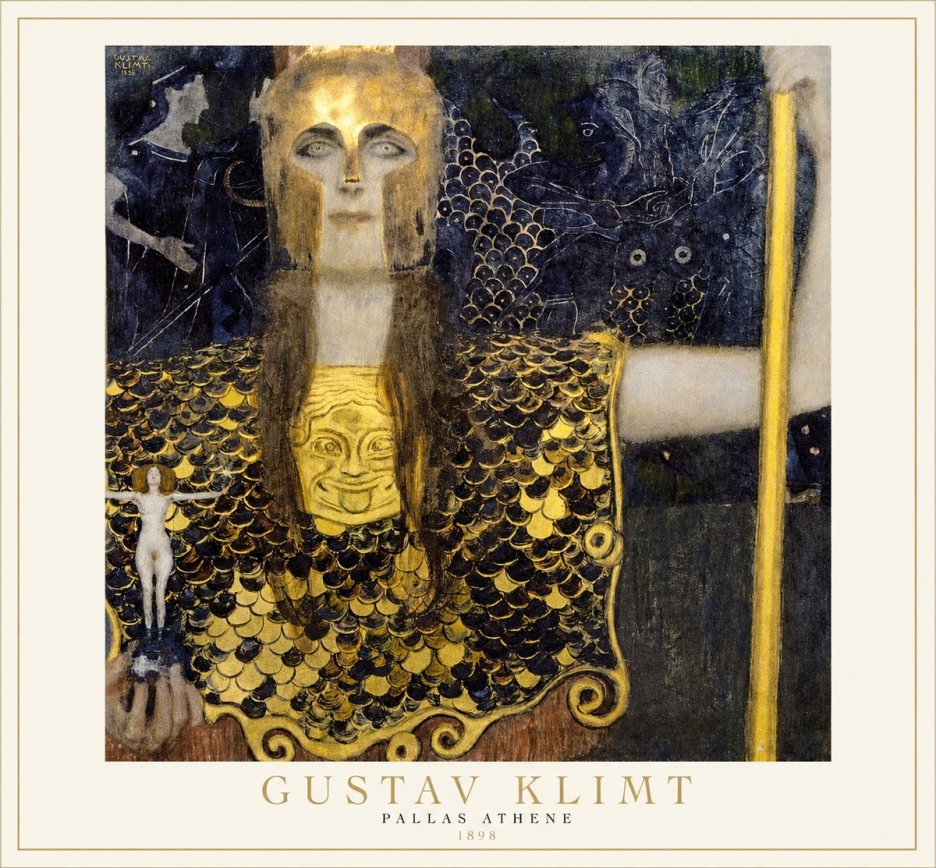 Klimt Pallas Athene No1 - Poster