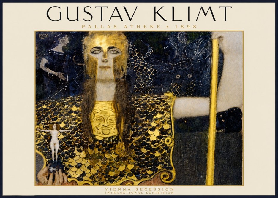 Klimt Pallas Athene No2 - Poster