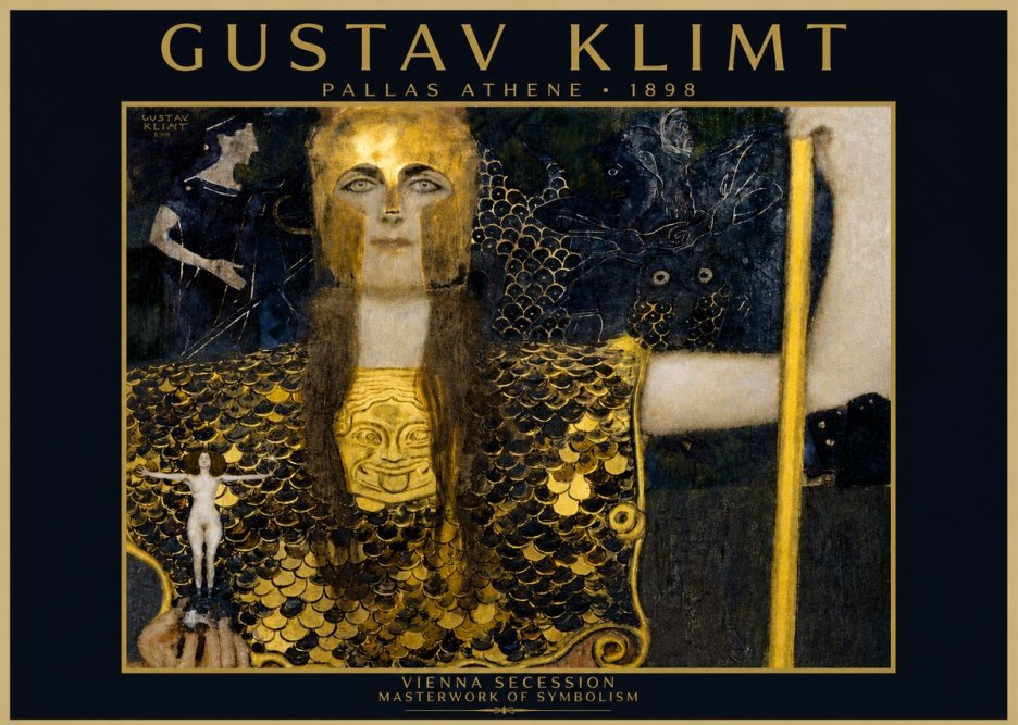 Klimt Pallas Athene No4 - Poster