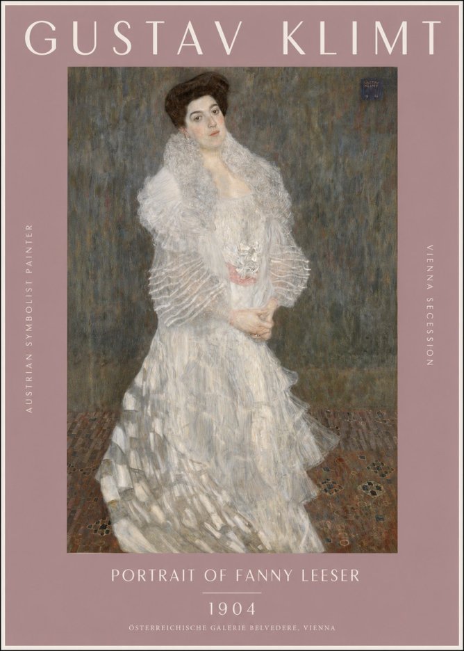 Klimt Portrait of Fanny Leeser No2 - Poster