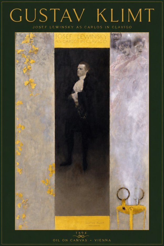 Klimt Josef Lewinsky as Carlos in Clavigo No5 - Poster