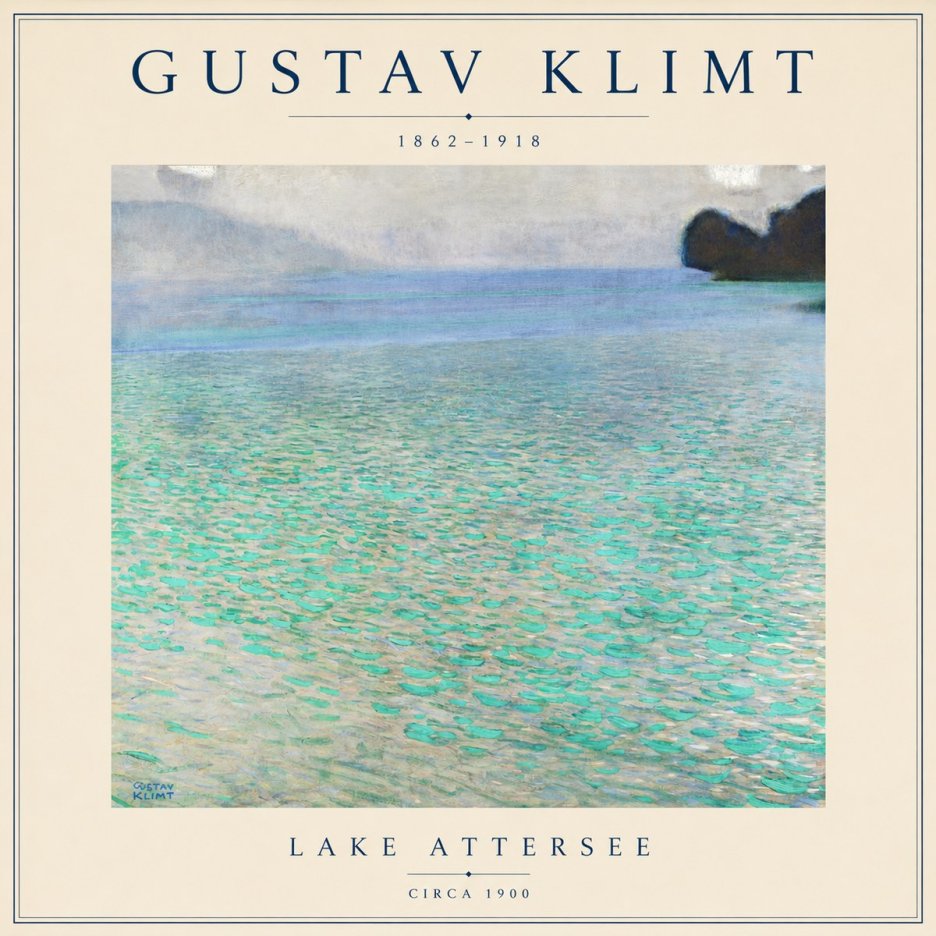 Klimt Lake Attersee No5 - Poster