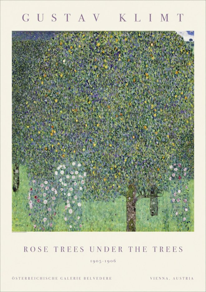 Klimt Rose Trees Under the Trees No1 - Poster