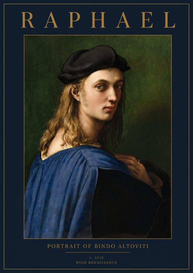 Raphael Portrait of Bindo Altoviti No2 - Poster