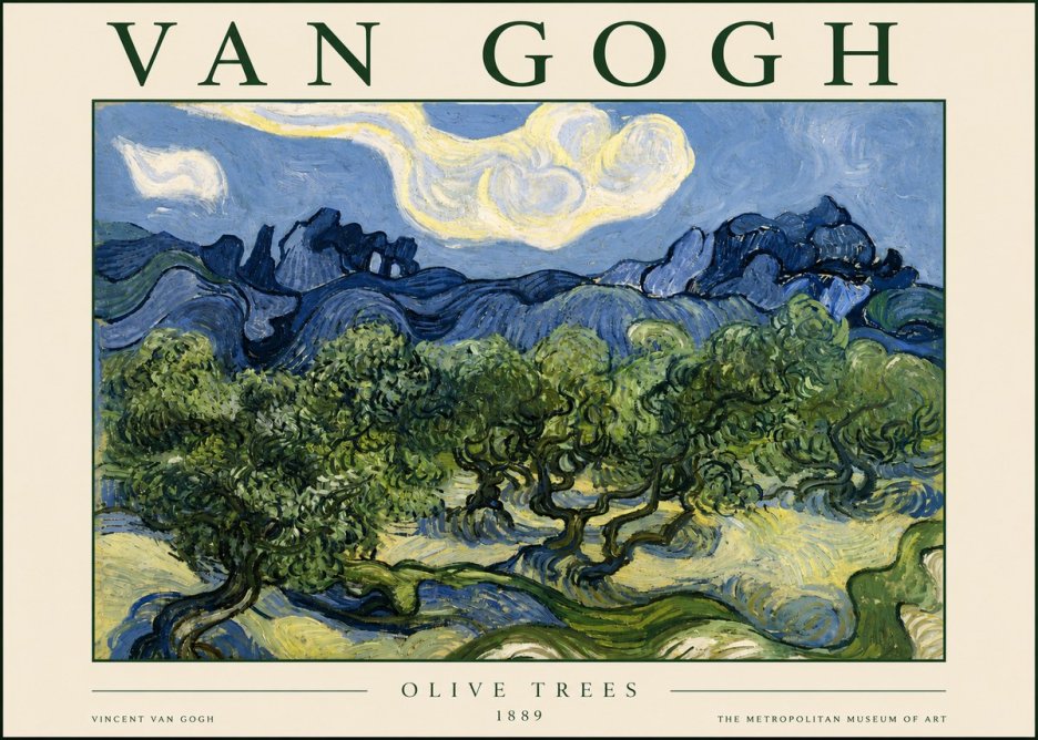 Van Gogh Olive Trees No3 - Poster