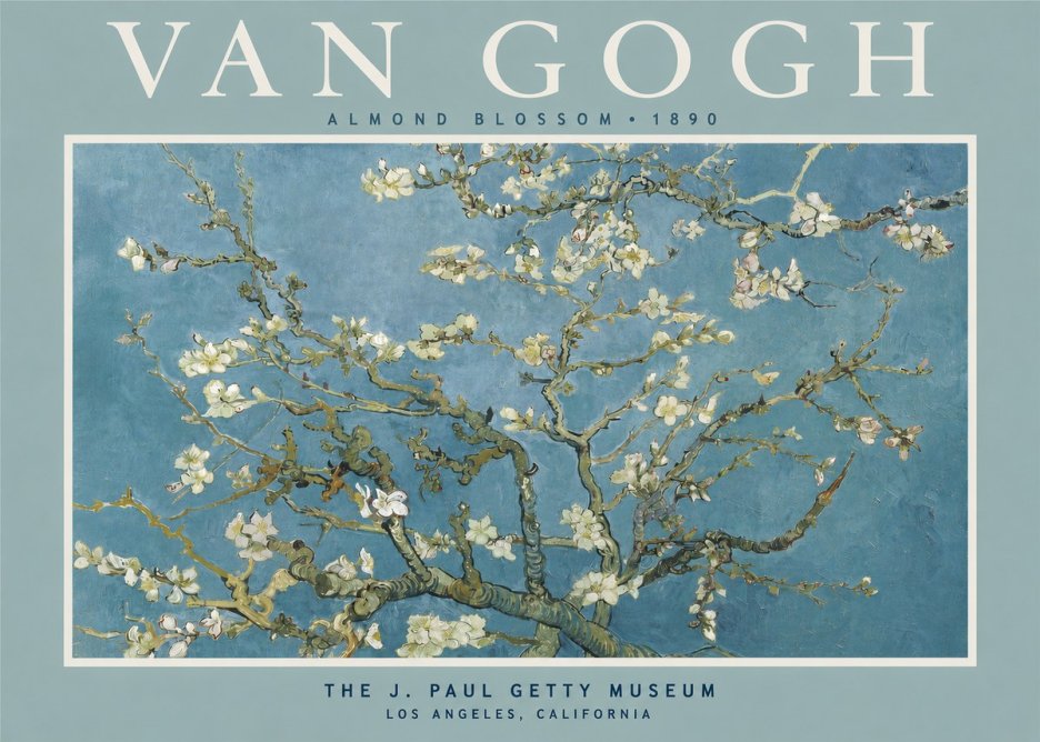Van Gogh Almond Blossom No5 - Poster