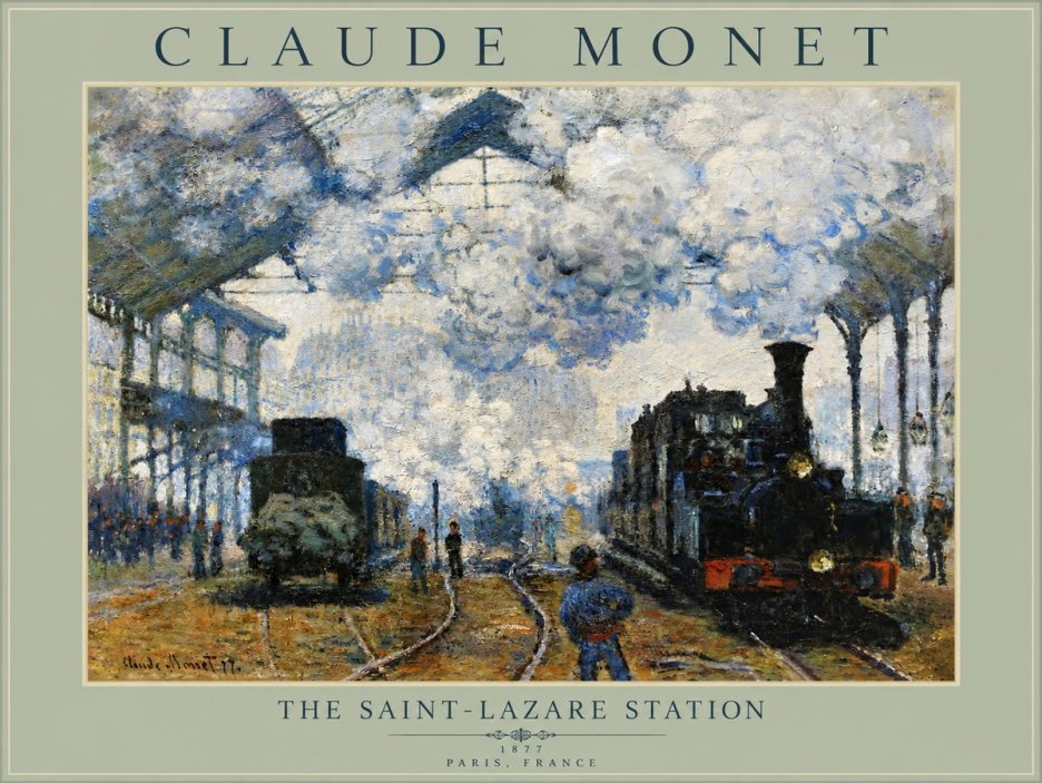 Monet The Saint-lazare Station No5 - Poster