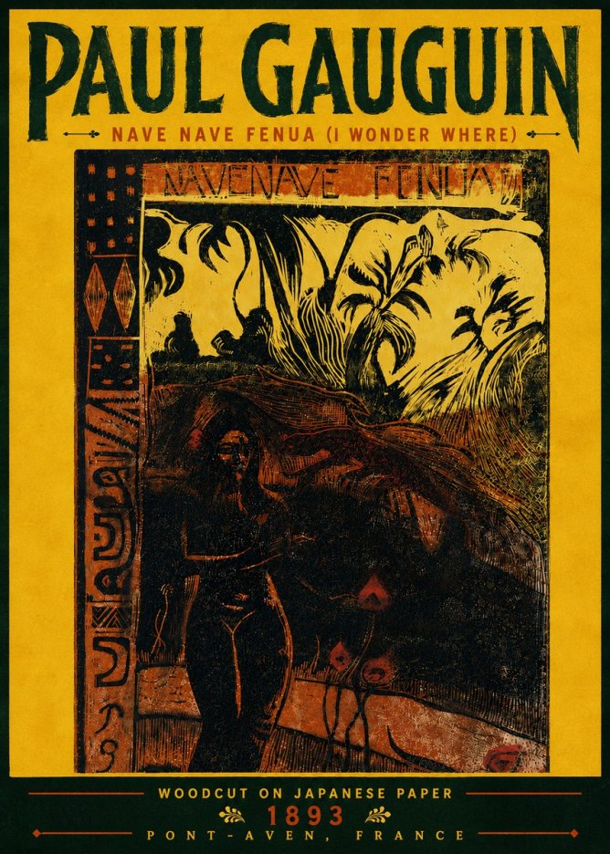 Paul Gauguin Nave Nave Fenua (I Wonder Where) No6 - Poster