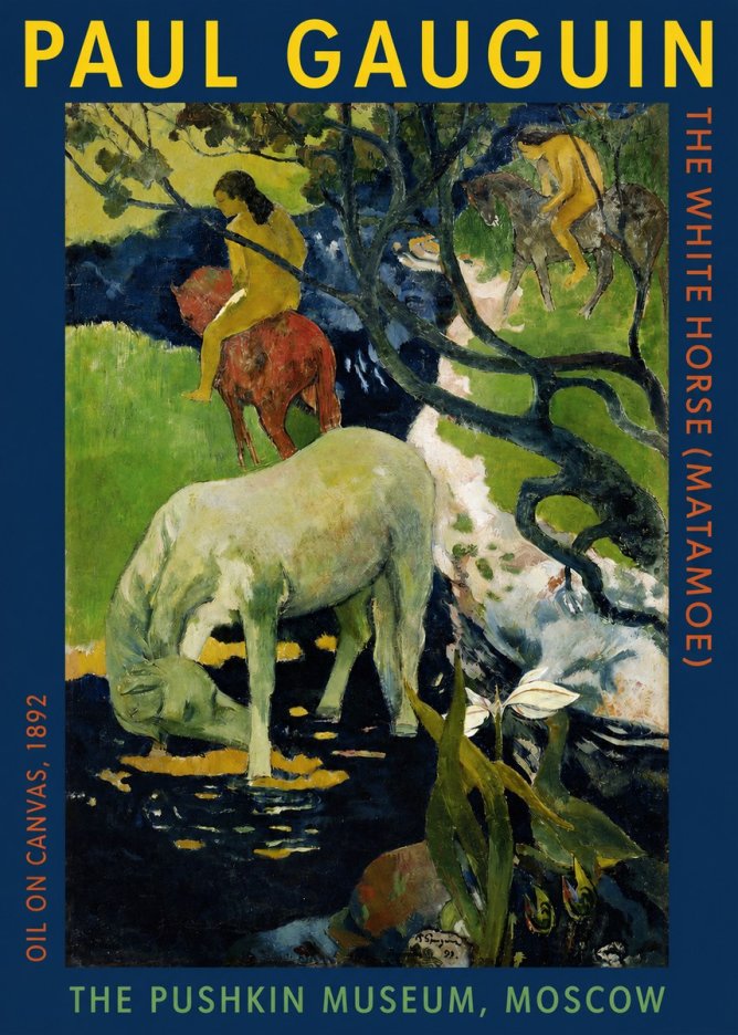Paul Gauguin The Siamese (Tehura and Noa Noa) No5 - Poster