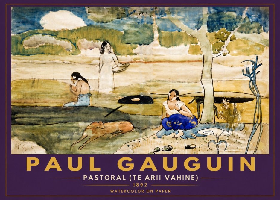 Paul Gauguin Pastoral (Te Arii Vahine) No6 - Poster