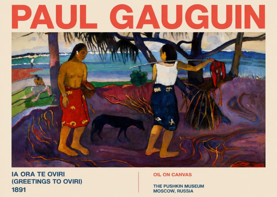 Paul Gauguin Ia Ora Na Te Ovari (I Raro Te Oviri) No6 - Poster