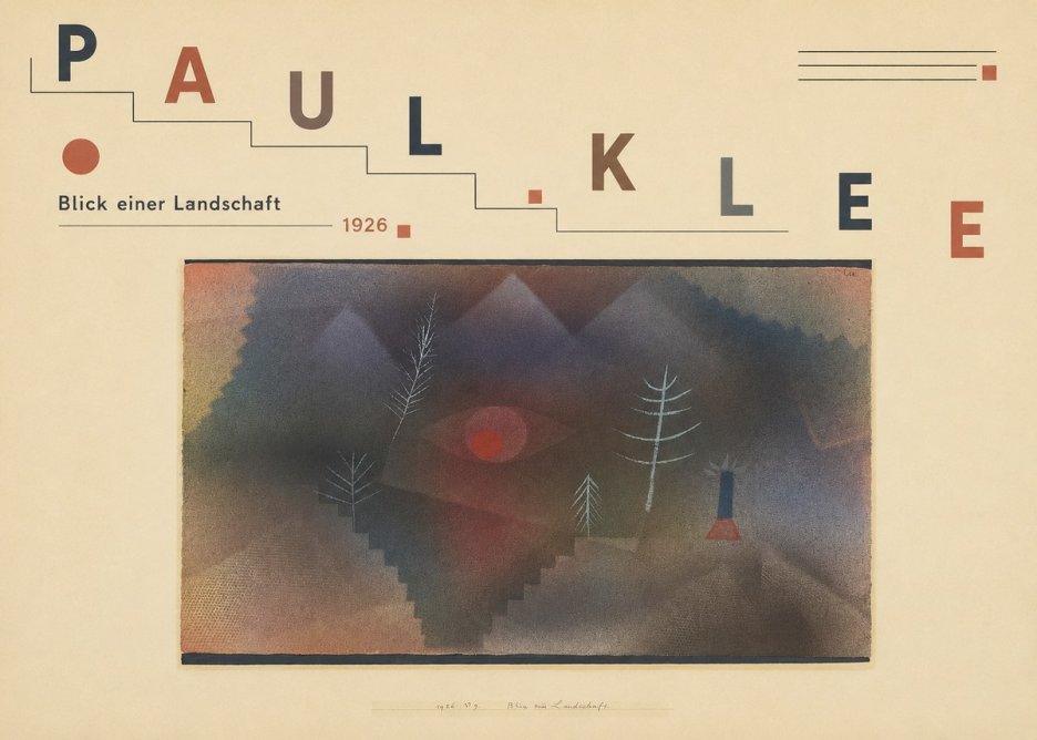 Paul Klee Blick Einer Landschaft No3 - Poster