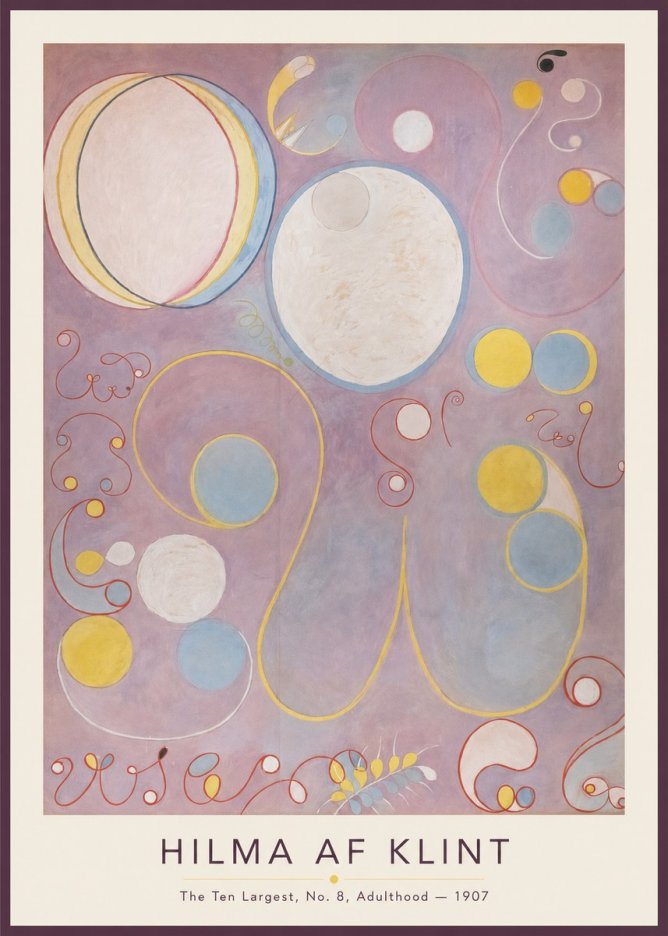 Hilma af Klint The Ten Largest, No. 8, Adulthood No1 - Poster