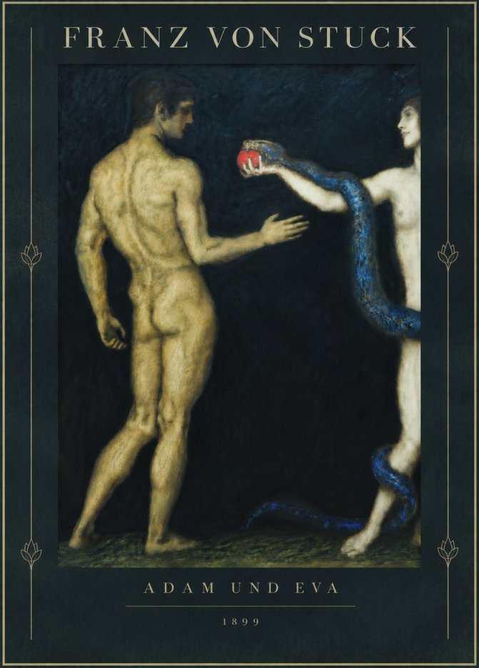 Franz von Stuck Adam Und Eva No5 - Poster