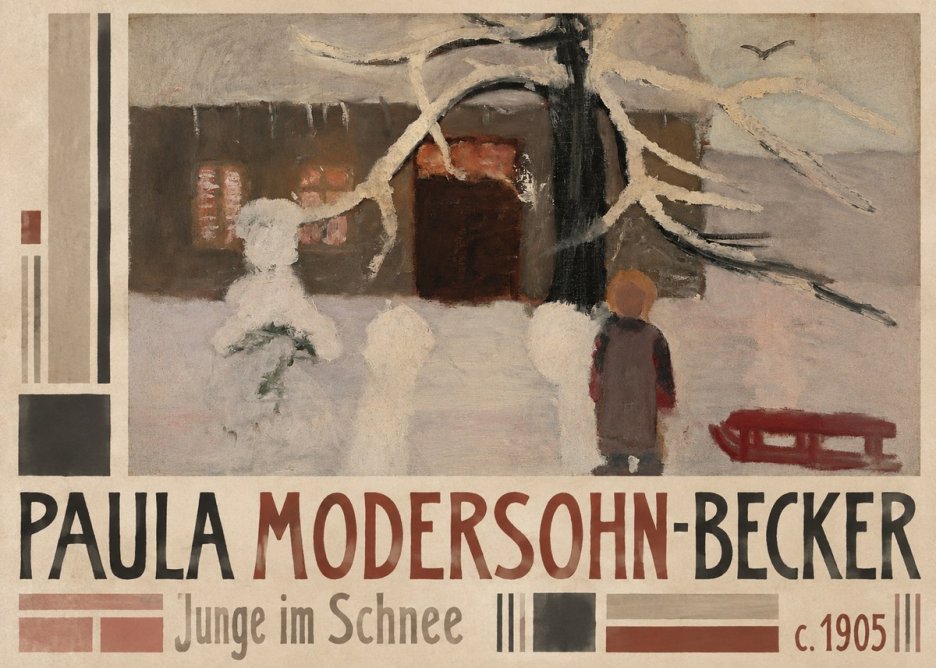 Paula Modersohn-Becker Junge Im Schnee No4 - Poster