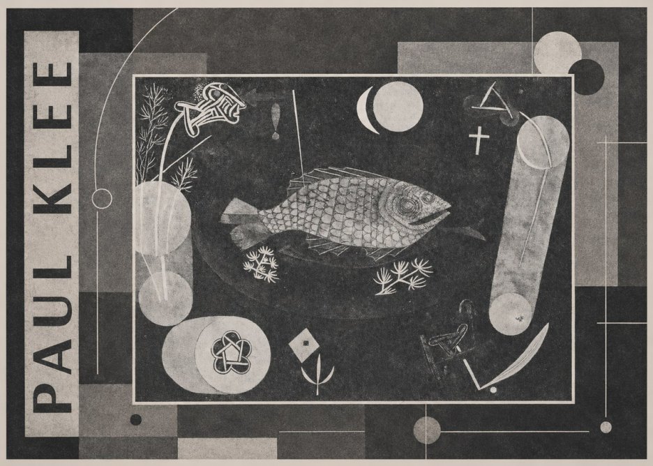 Paul Klee Abstract Fish No4 - Poster