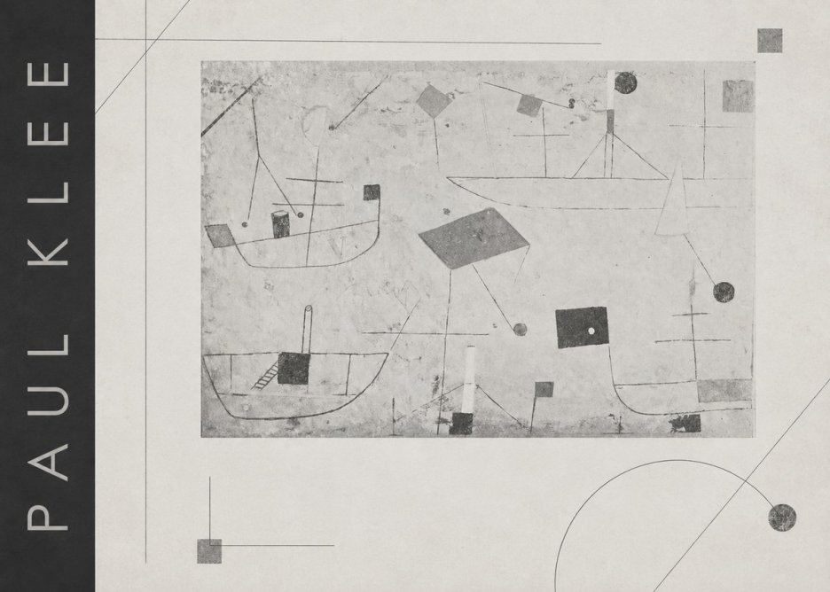 Paul Klee Seascape with Boats No2 - Poster
