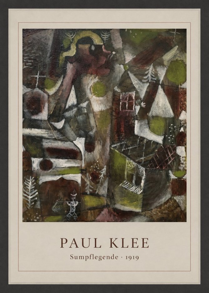 Paul Klee Sumpflegende II No6 - Poster