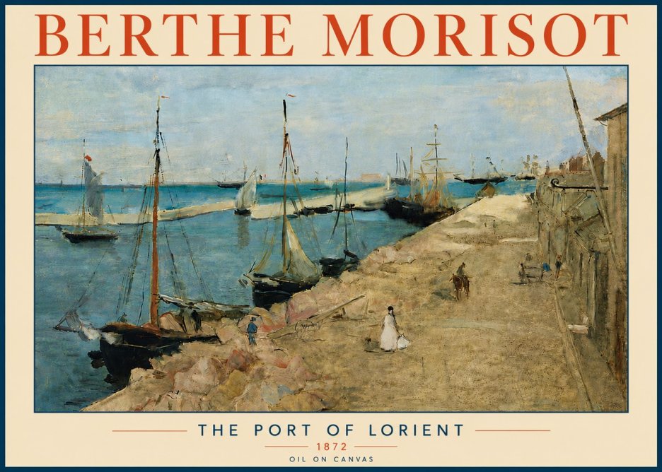 Berthe Morisot The Port of Lorient No6 - Poster